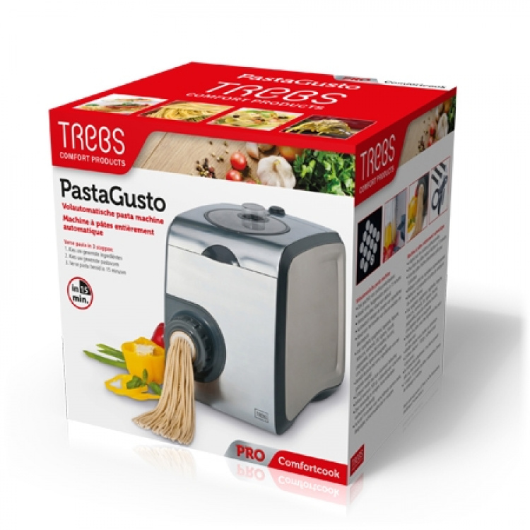 Trebs PastaGusto volautomatische pastamachine, 200 watt, inclusief 14 accessoires
