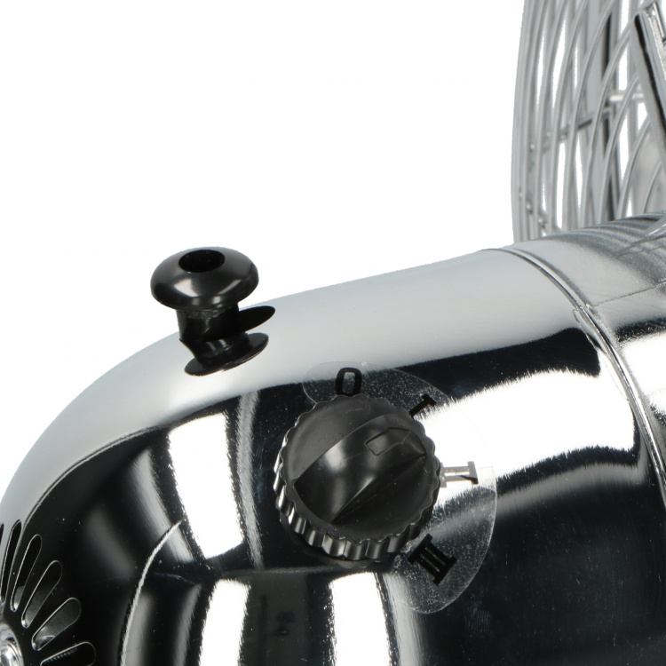 Trebs tafelventilator metaal 12 inch Zilver