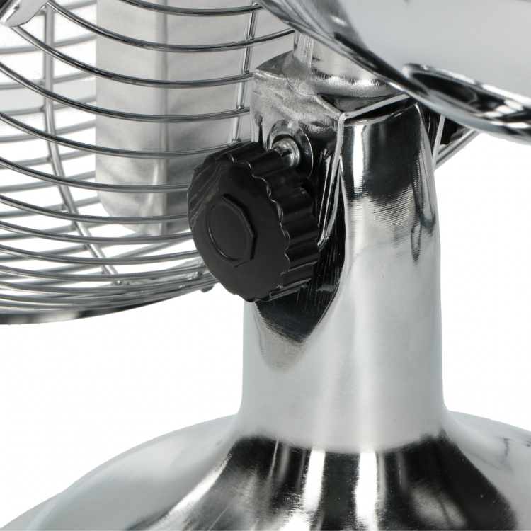 Trebs tafelventilator metaal 12 inch Zilver