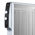 Trebs Mobiele micathermische elektrische kachel op wielen 2000W Wit