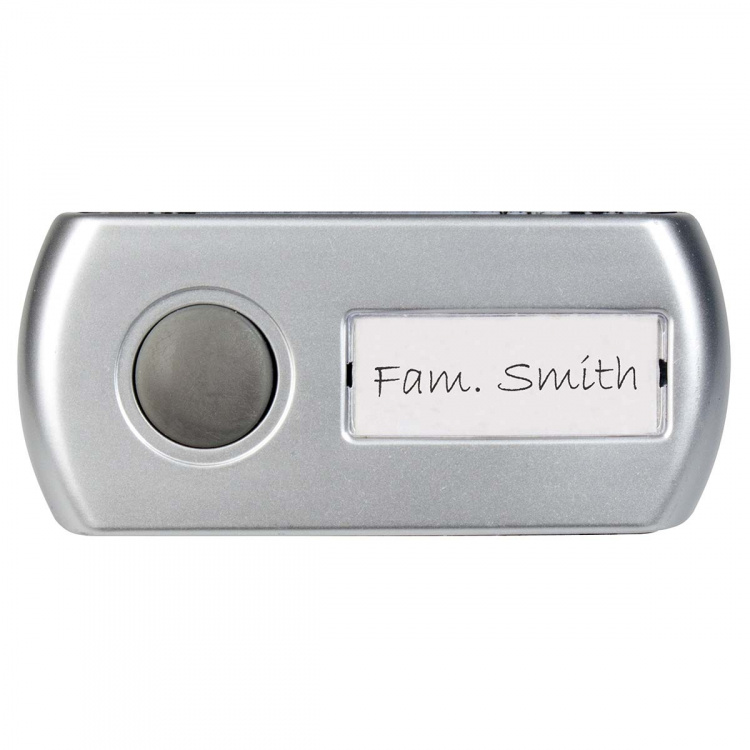 Alecto Draadloze deurbel Zwart / Zilver Alecto Draadloze deurbel Zwart / Zilver