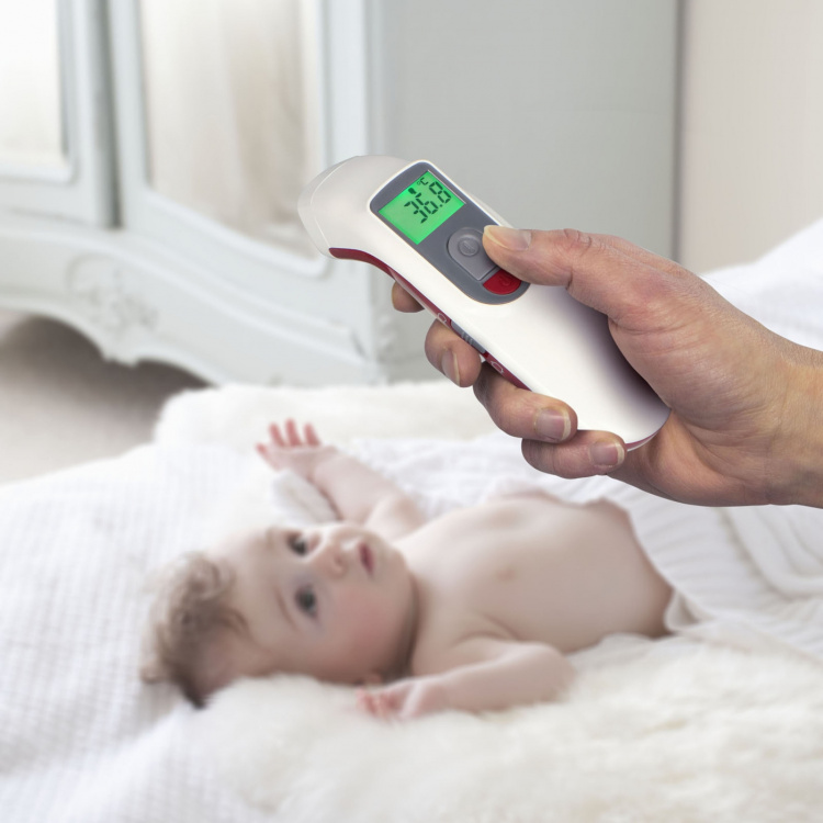 Alecto Voorhoofdthermometer infrarood Wit Alecto Voorhoofdthermometer infrarood Wit