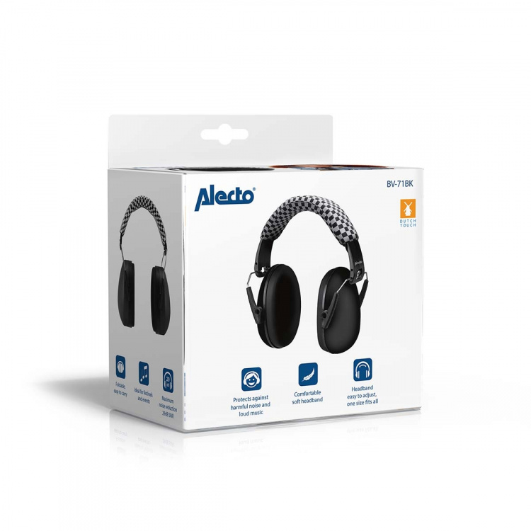 Alecto Gehoorbeschermers voor baby\'s en peuters Zwart