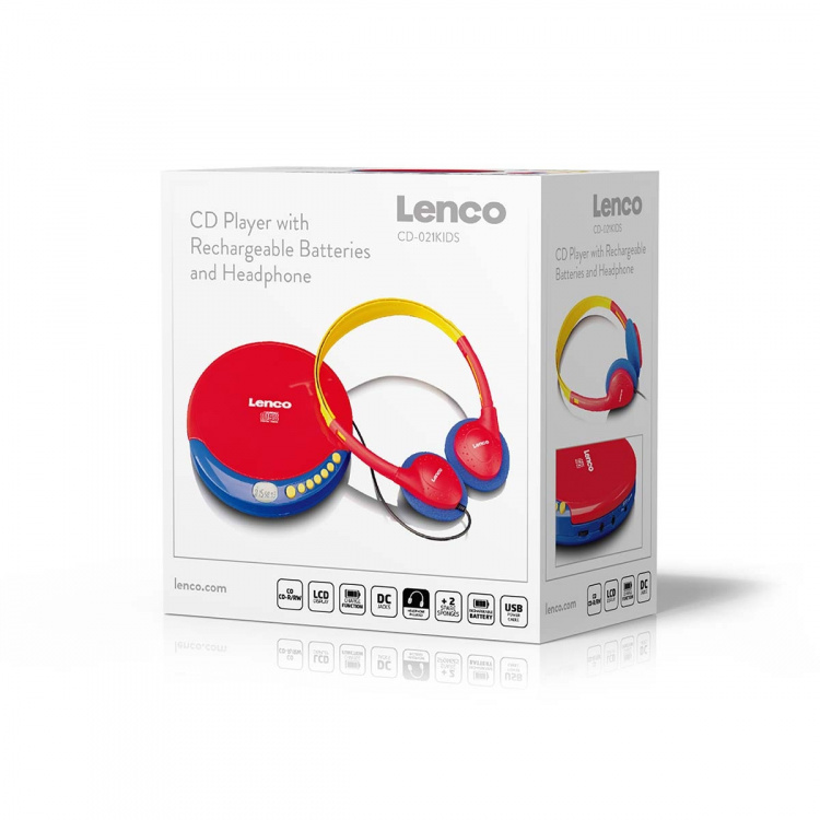 Lenco Kids CD-speler met oplaadbare batterij