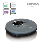 Lenco Discman met DAB+ FM-radio oplaadbare batterij Grijs Lenco Discman met DAB+ FM-radio oplaadbare batterij Grijs