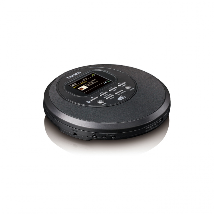 Lenco Discman met DAB Bluetooth® en kleuren TFT Zwart