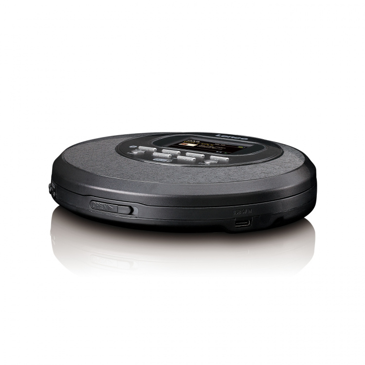Lenco Discman met DAB Bluetooth® en kleuren TFT Zwart