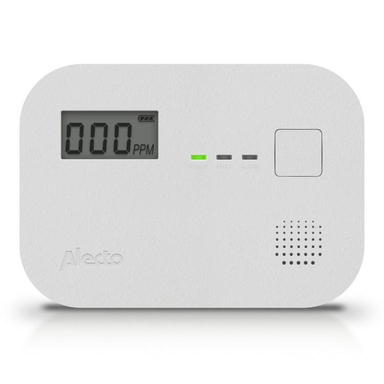 Alecto Koolmonoxide alarm met 10 jaar sensorlooptijd en display