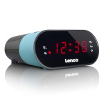 Lenco Wekkerradio Blauw Lenco Wekkerradio Blauw