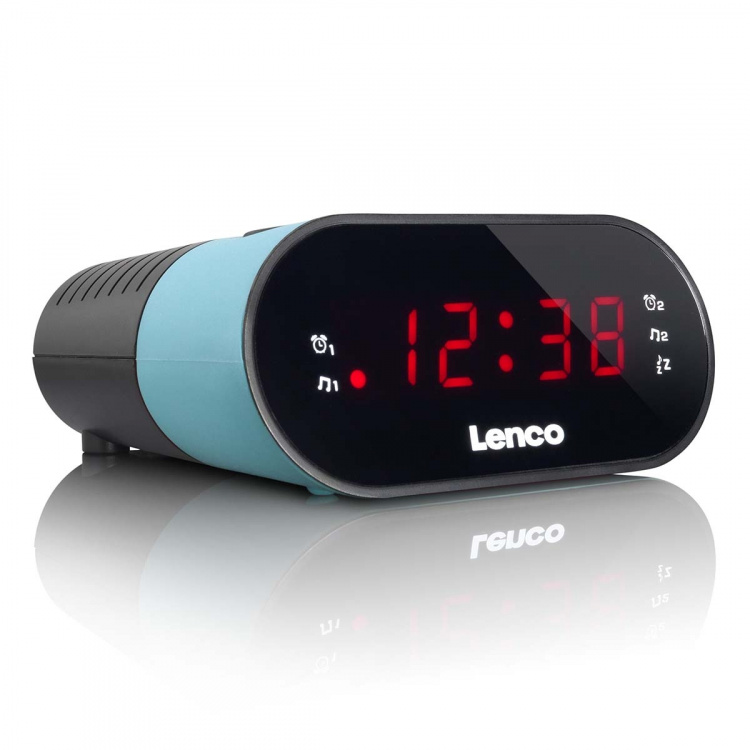 Lenco Wekkerradio Blauw Lenco Wekkerradio Blauw