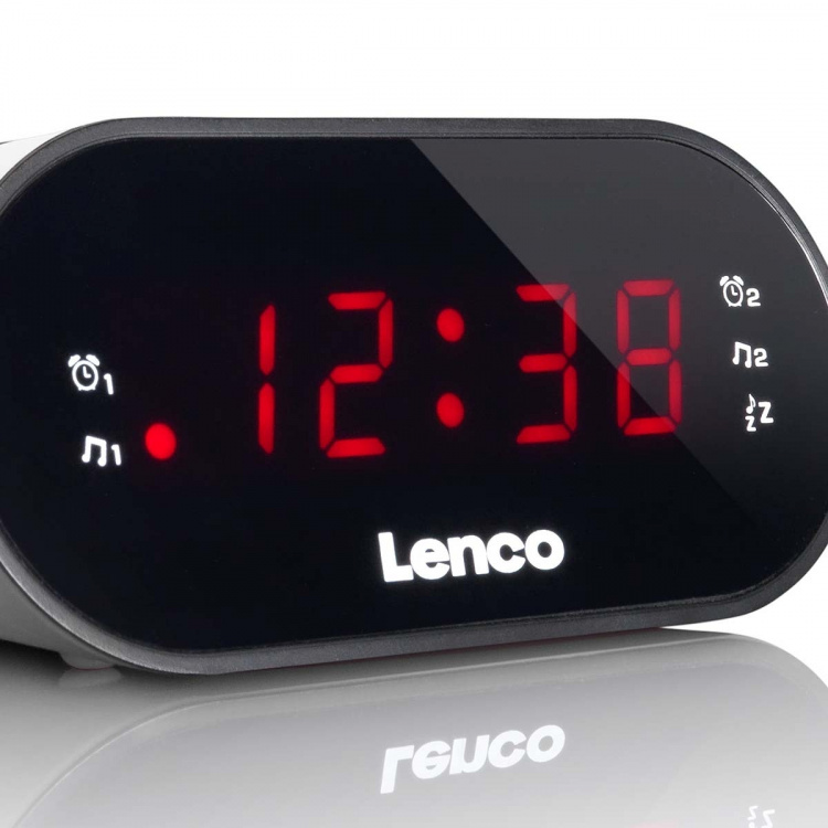 Lenco Wekkerradio Wit Lenco Wekkerradio Wit