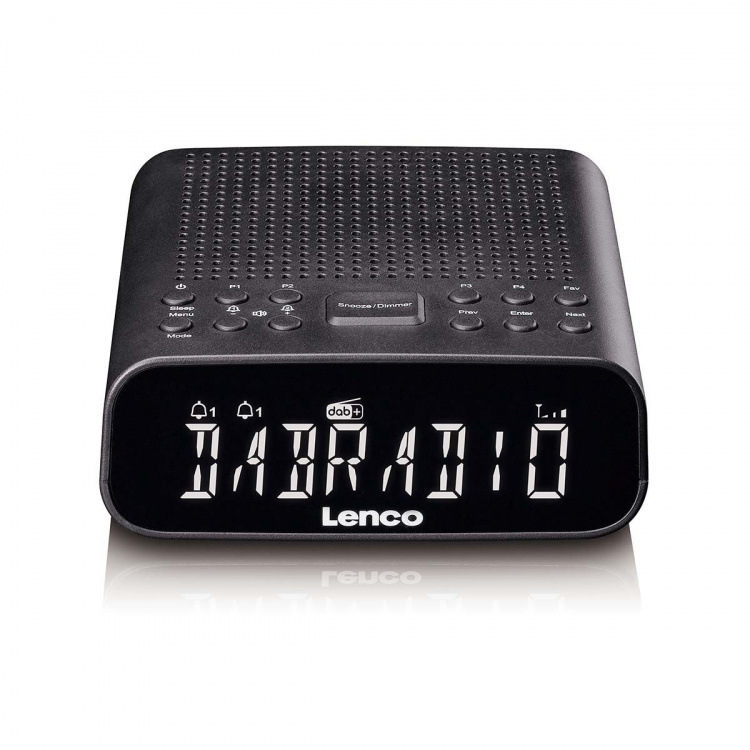 Lenco Wekkerradio met DAB+/FM, Bluetooth® en groot dimbaar LCD-display Lenco Wekkerradio met DAB+/FM, Bluetooth® en groot dimbaar LCD-display