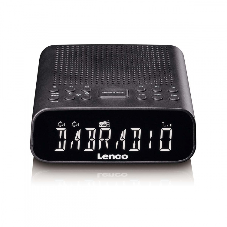 Lenco Wekkerradio met DAB+/FM, Bluetooth® en groot dimbaar LCD-display Lenco Wekkerradio met DAB+/FM, Bluetooth® en groot dimbaar LCD-display