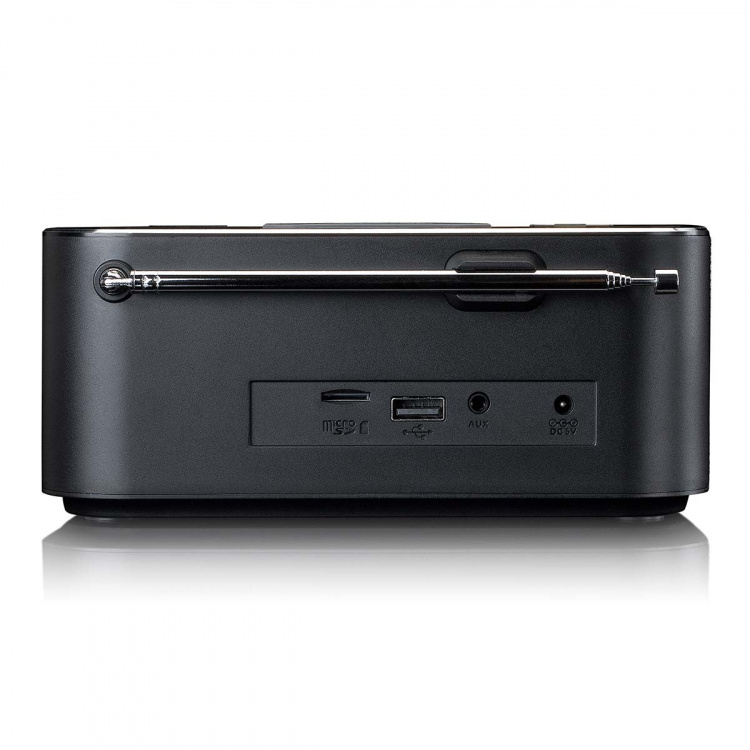 Lenco Stereo wekkerradio met DAB+ FM Bluetooth® draadloos opladen Lenco Stereo wekkerradio met DAB+ FM Bluetooth® draadloos opladen