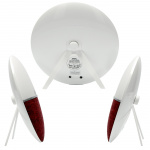 Lenco FM Wekkerradio - Weklicht met Bluetooth® Rood