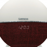 Lenco FM Wekkerradio - Weklicht met Bluetooth® Rood
