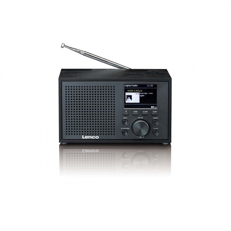 Lenco Mono DAB+ FM-radio met Bluetooth® Zwart Lenco Mono DAB+ FM-radio met Bluetooth® Zwart