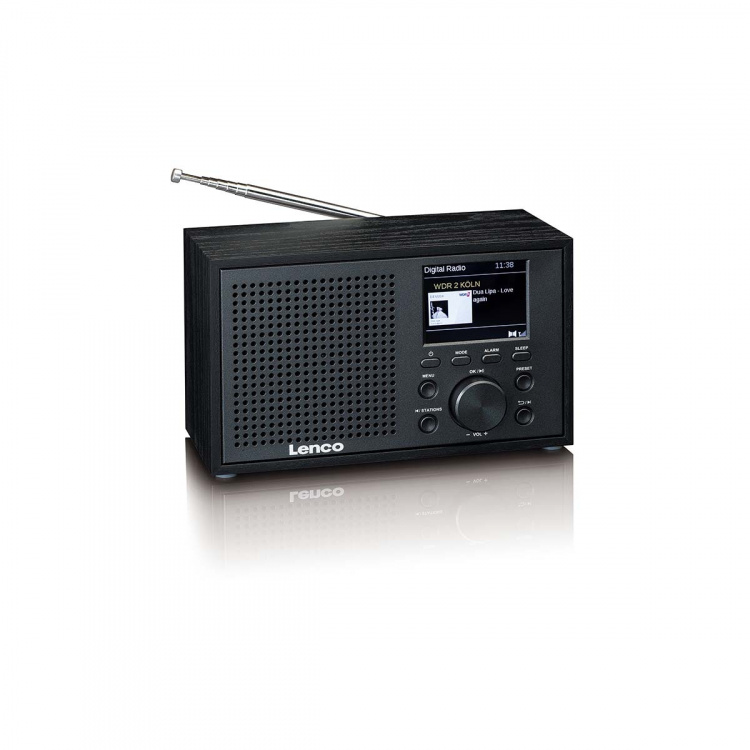 Lenco Mono DAB+ FM-radio met Bluetooth® Zwart Lenco Mono DAB+ FM-radio met Bluetooth® Zwart