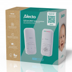 Alecto Moderne Full Eco audio-babyfoon met kristalheldere DECT-geluidskwaliteit en lange stand-bytijd Wit