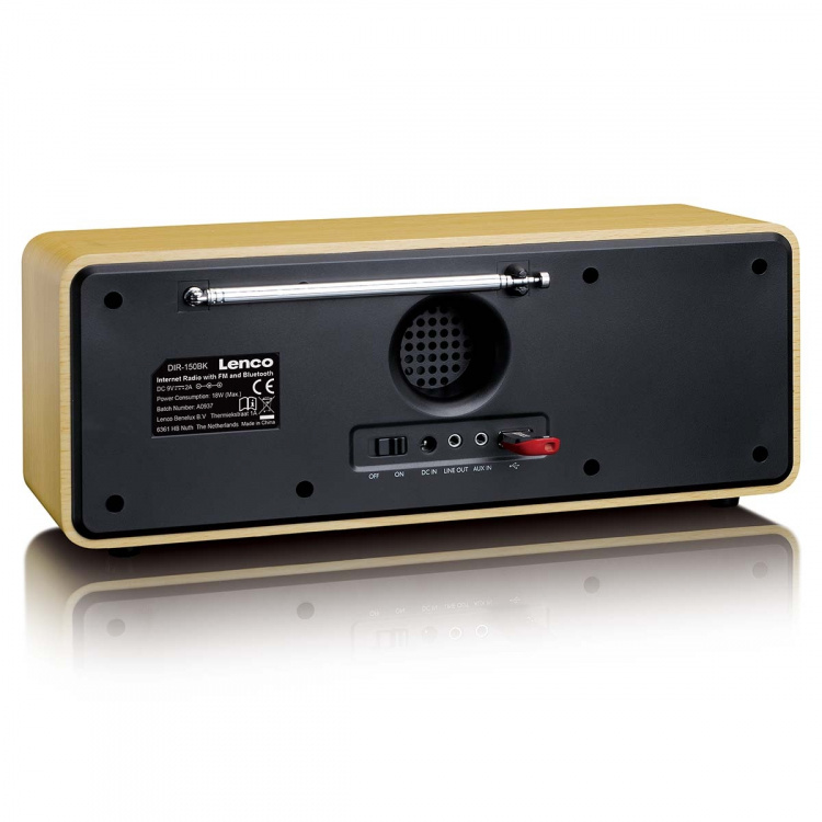Lenco Internetradio WIFI FM Bluetooth® USB Hout Lenco Internetradio WIFI FM Bluetooth® USB Hout
