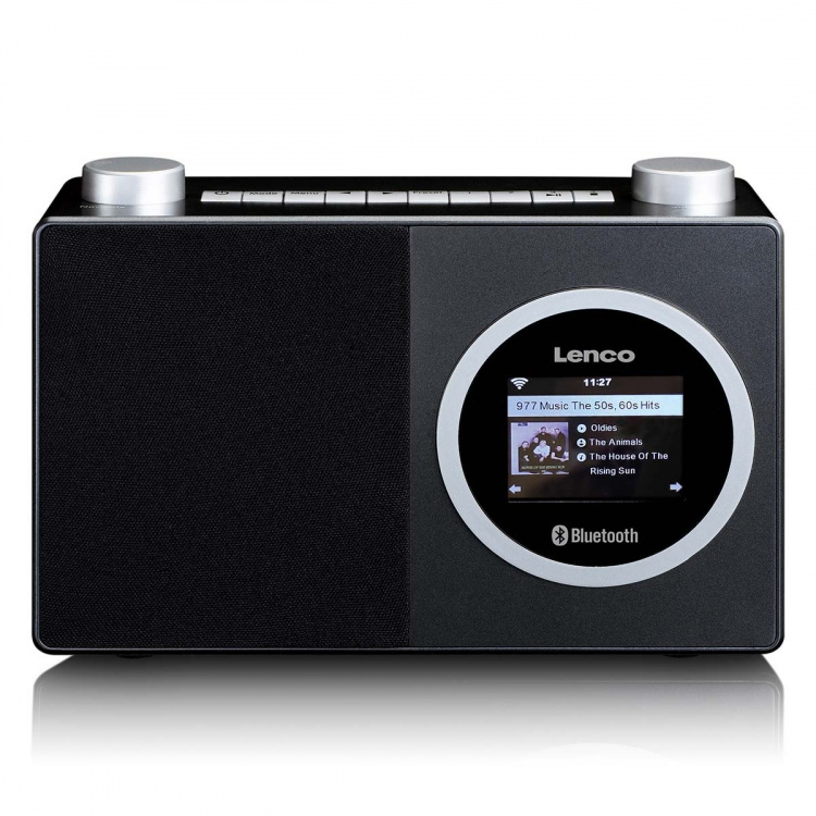 Lenco Internetradio met kleurenscherm en Bluetooth® Zwart