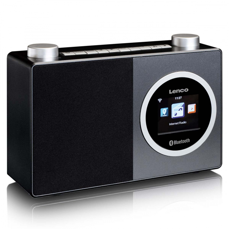 Lenco Internetradio met kleurenscherm en Bluetooth® Zwart