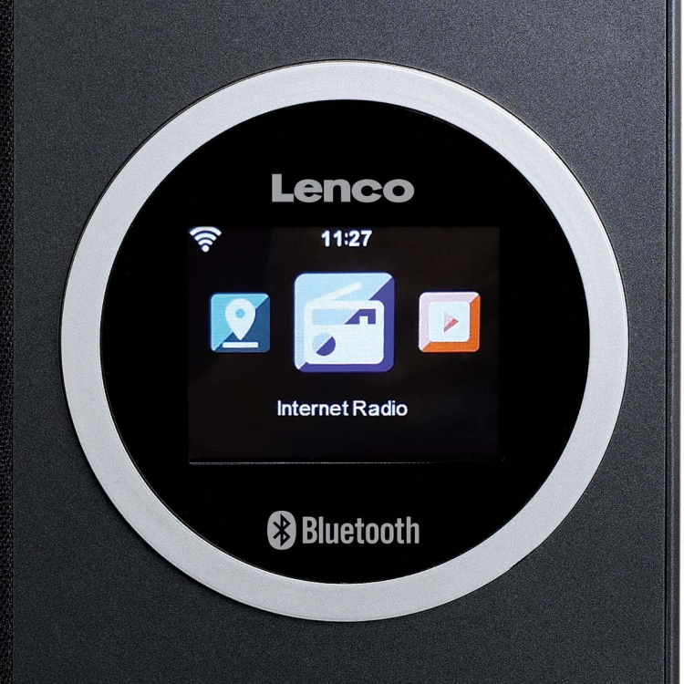 Lenco Internetradio met kleurenscherm en Bluetooth® Zwart