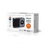 Lenco Internetradio met kleurenscherm en Bluetooth® Zwart