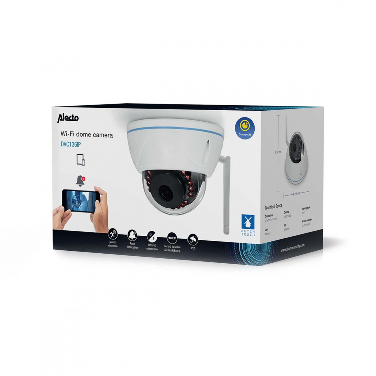 Alecto Wifi-koepelcamera HD