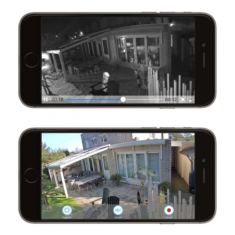 Alecto Wi-Fi buitencamera Zwart