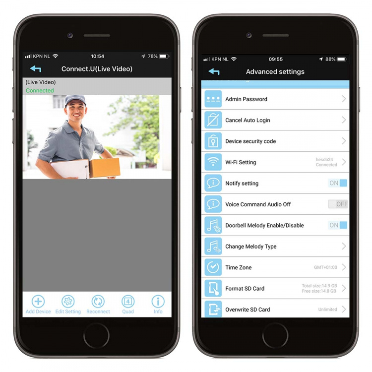 Alecto Videodeurbel met camera en bel
