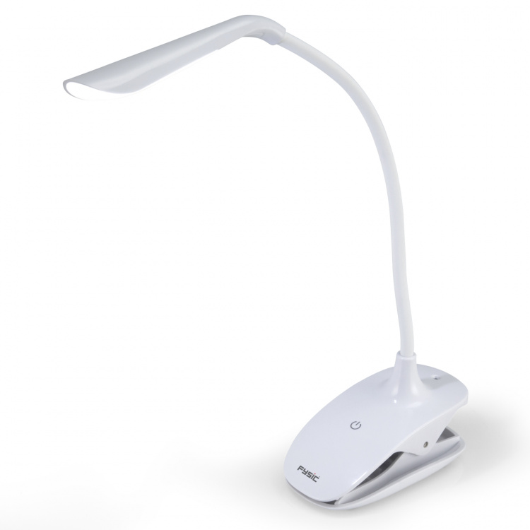 Fysic Oplaadbare LED-lamp met klem Wit
