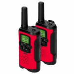 Alecto Set van 2 walkie talkies met bereik tot 7 kilometer Rood / Zwart Alecto Set van 2 walkie talkies met bereik tot 7 kilometer Rood / Zwart