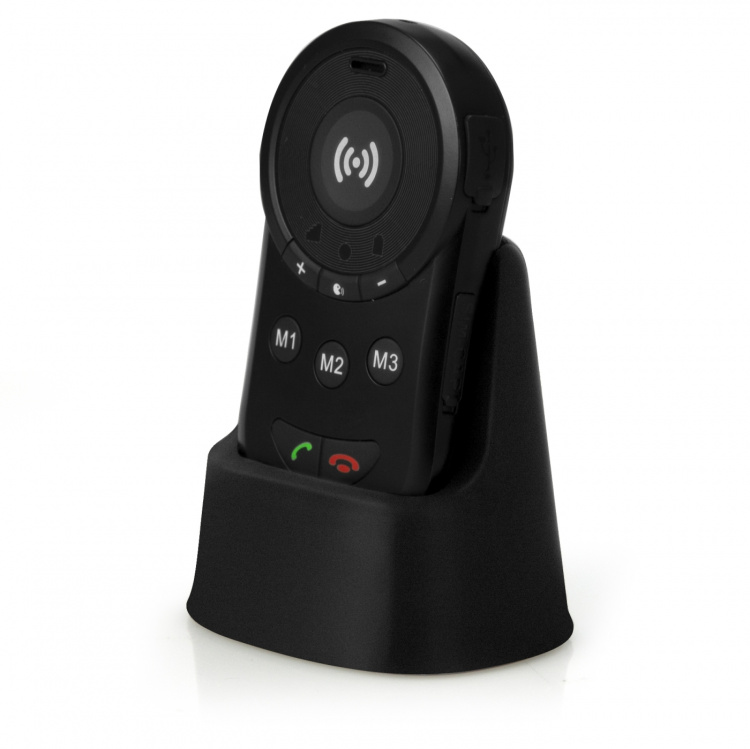 Fysic SOS paniekknop met GPS tracker voor senioren Zwart