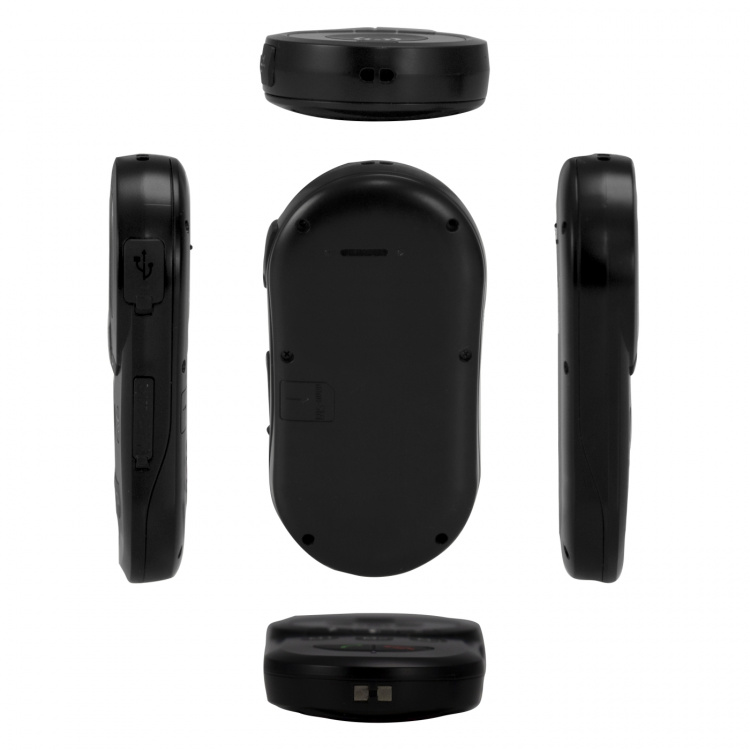 Fysic SOS paniekknop met GPS tracker voor senioren Zwart