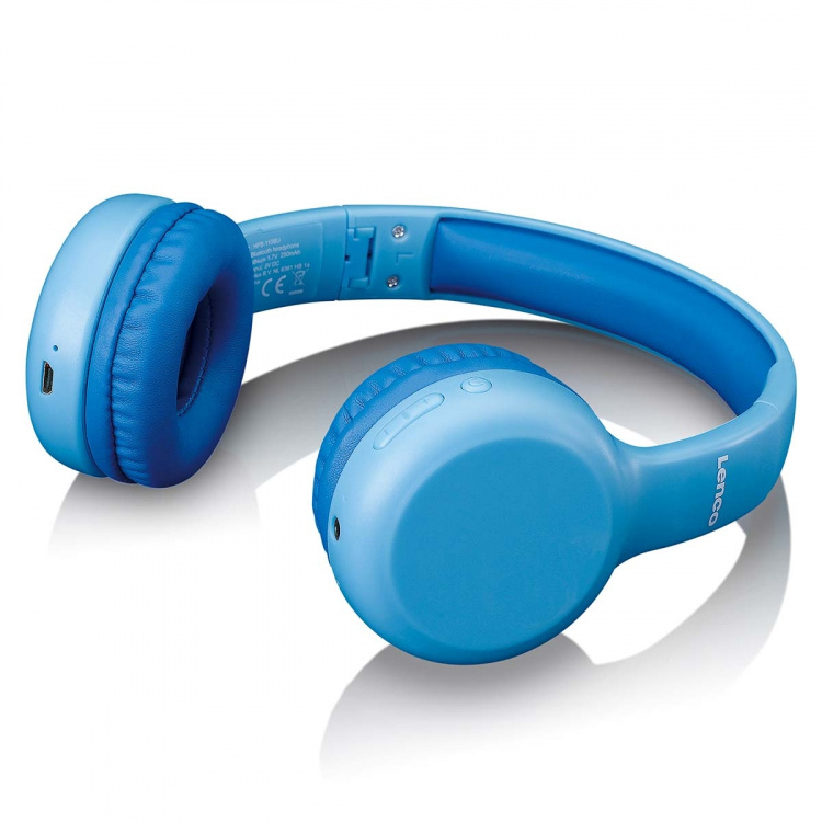 Lenco Opvouwbare Bluetooth®-koptelefoon voor kinderen Blauw Lenco Opvouwbare Bluetooth®-koptelefoon voor kinderen Blauw