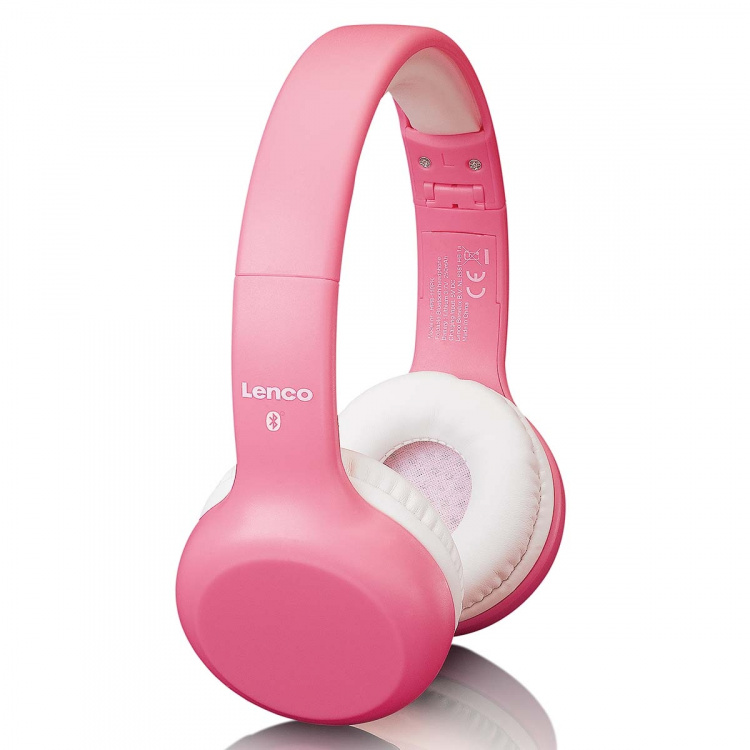 Lenco Opvouwbare kinder Bluetooth® hoofdtelefoon Roze Lenco Opvouwbare kinder Bluetooth® hoofdtelefoon Roze