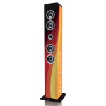 ICES Speakertower met Bluetooth®, PLL FM-radio, USB- en SD-speler