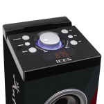 ICES Speakertower met Bluetooth®, PLL FM-radio, USB- en SD-speler
