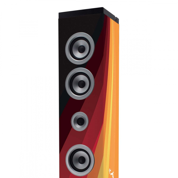 ICES Speakertower met Bluetooth®, PLL FM-radio, USB- en SD-speler