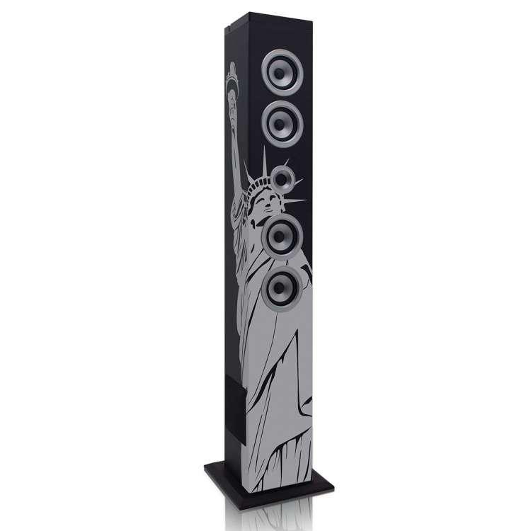 ICES Speakertower met Bluetooth®, PLL FM-radio, USB- en SD-speler