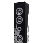 ICES Speakertower met Bluetooth®, PLL FM-radio, USB- en SD-speler