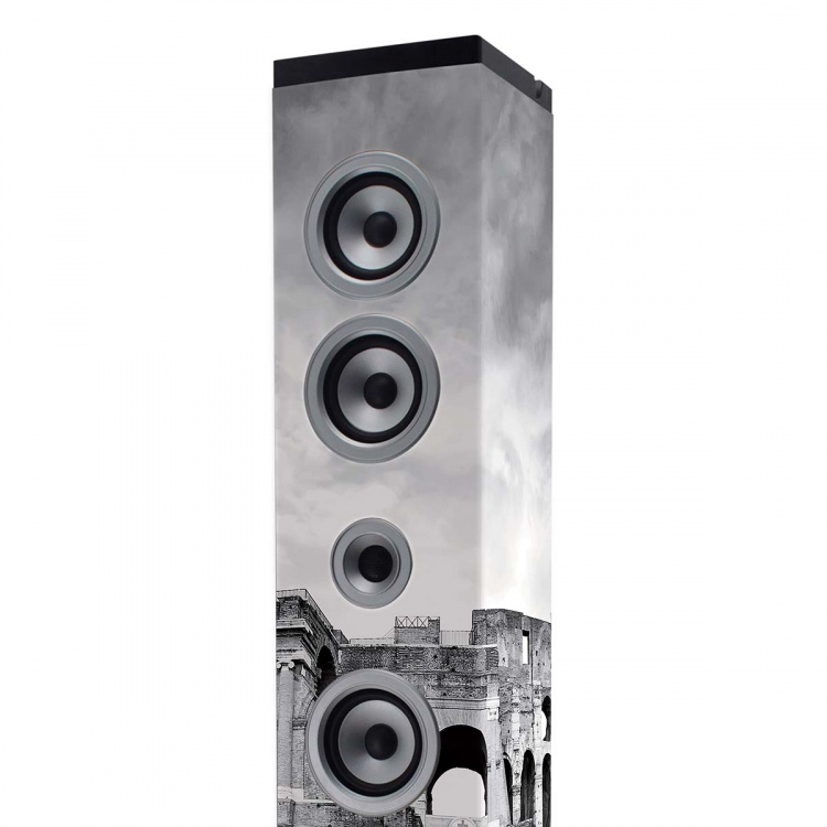 ICES Speakertower met Bluetooth®, PLL FM-radio, USB- en SD-speler