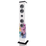 ICES Speakertower met Bluetooth®, PLL FM-radio, USB- en SD-speler