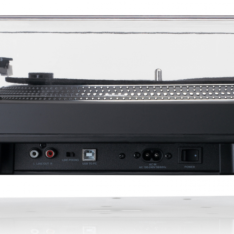 Lenco Direct drive platenspeler met USB/PC codering Zwart