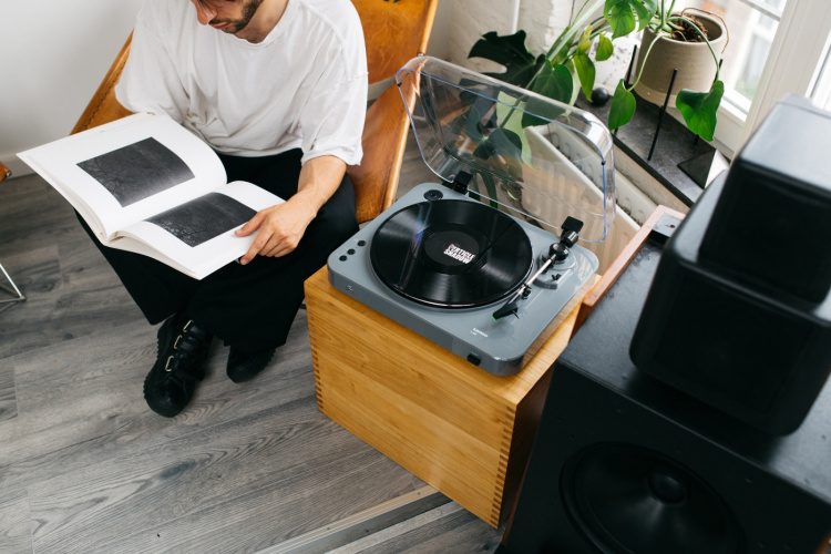 Lenco Platenspeler met USB direct codering grijs