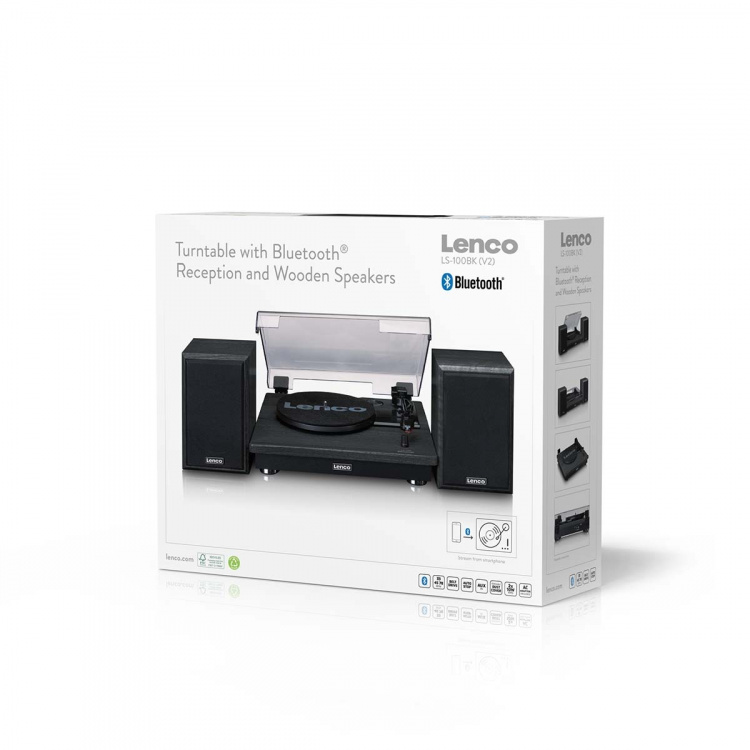 Lenco Platenspeler met Bluetooth® ontvangst en twee externe speakers
