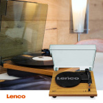 Lenco Platenspeler met ingebouwde luidsprekers - Hout