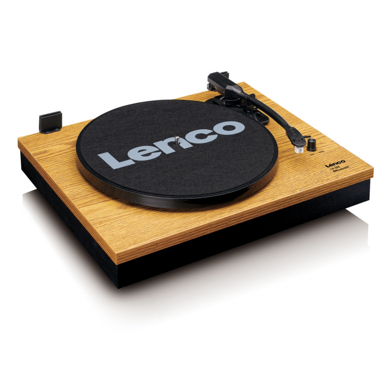 Lenco Platenspeler met Bluetooth® en twee aparte luidsprekers Wood