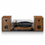 Lenco Platenspeler met ingebouwde versterker en Bluetooth® plus 2 externe luidsprekers Wood
